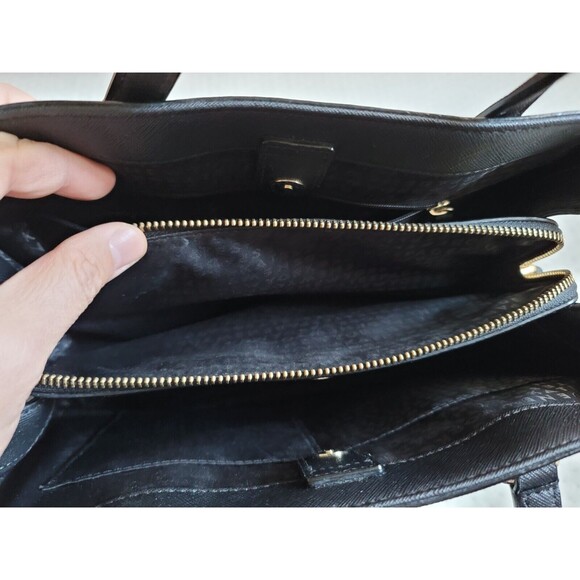 EUC KATE SPADE Black Laurel Way Evangelie Satchel Crossbody Bag - Picture 7 of 15